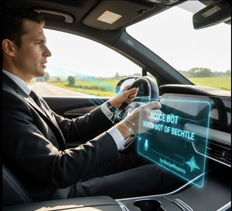 Bechtle Voice Bot Nutzung im Auto